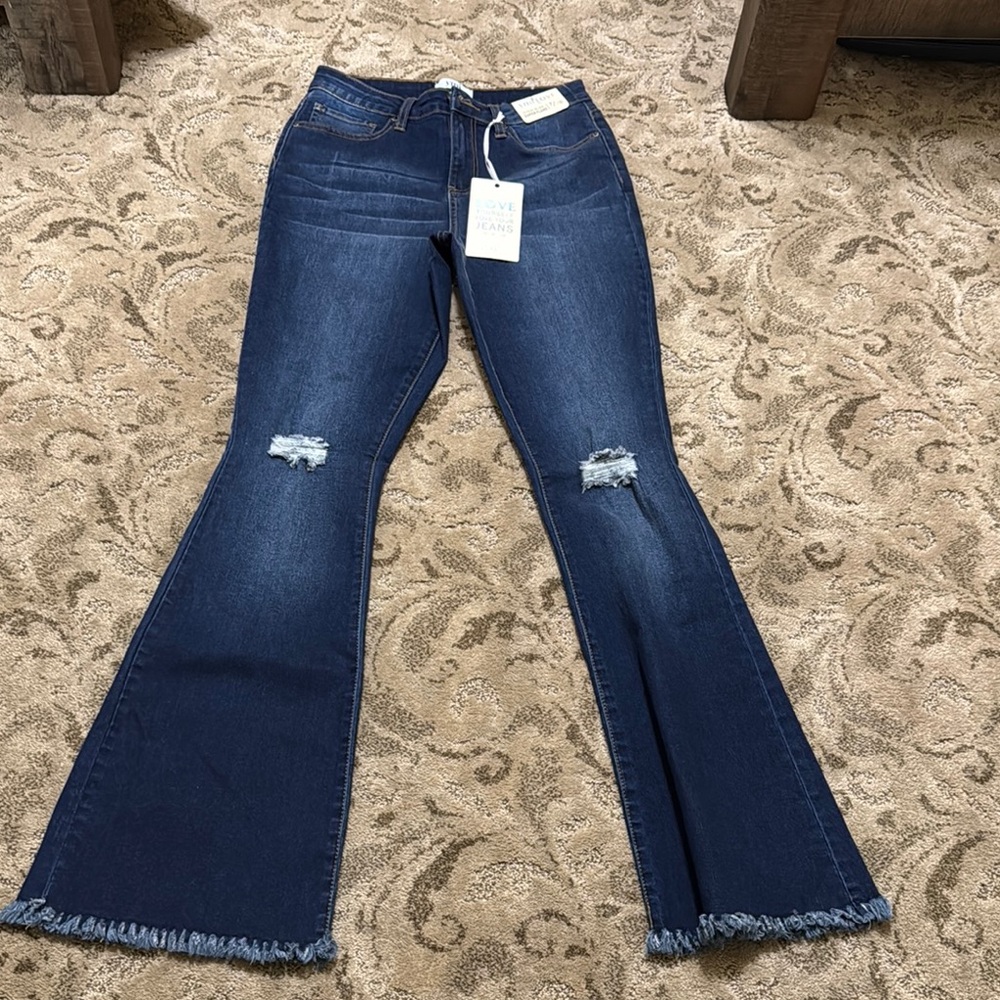 Women's Blue Flared Jeans